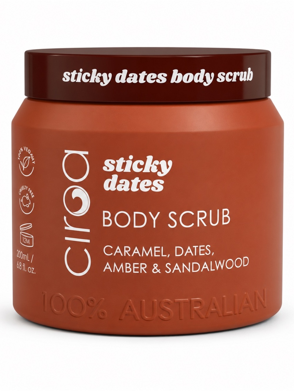 Ciroa Sticky Dates Body Scrub — Brown & Dark Brown